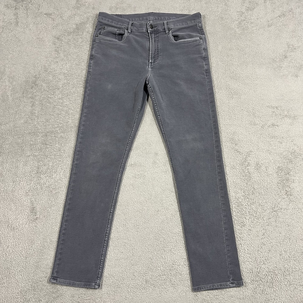 Faherty Stretch Terry 5 Pocket Pants Mens 30x30 Gray